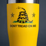 Full Throttle Don't Tread On Me 20 oz Tumbler – Yellow
