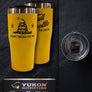 Full Throttle Don't Tread On Me 20 oz Tumbler – Yellow