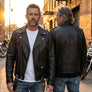 Full Throttle Rocker Leather Riding Jacket – Black