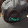 FTS Black flatbill flexfit hat with green embroidery - Autographed by Michael Ballard
