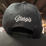FTS Black flatbill snapback hat with white embroidery - Autographed by Michael Ballard