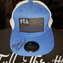 FTS Blue and white trucker cap - Autographed by Michael Ballard