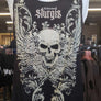 197 Skull Wing tank - Women's black lace lined tank