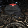Full Throttle Saloon red and black adjustable "Staff" cap / hat