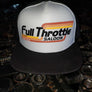 FTS Black and white flat billed trucker style cap