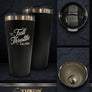 Full Throttle Sturgis 32 oz Double Pint Tumbler – Black & Silver