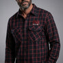 Full Throttle Rocker Grid Plaid Flannel – Black & Red