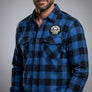 Full Throttle Rocker Buffalo Plaid Flannel – Blue & Black