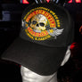 Cap - FTS black "Skull Wing" velcro back cap