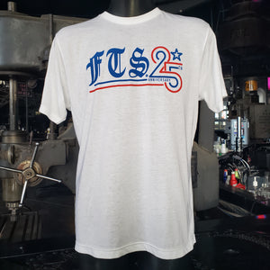 25th Anniversary men's White t-shirt