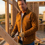 Full Throttle Sturgis Quilted Work Jacket – Brown