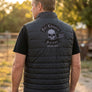 Full Throttle Rocker Quilted Ride Vest – Black