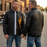 Full Throttle Rocker Leather Jacket – Black