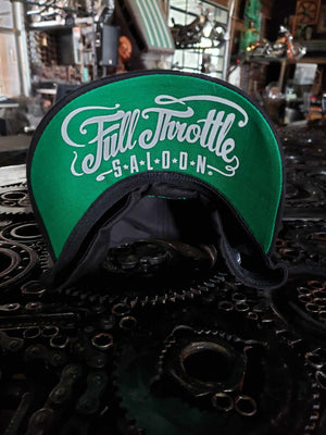 FTS Logo fitted hat - black with green