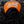 FTS Logo fitted hat - black with orange