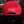 FTS Red flatbill snapback hat with silver gray embroidery