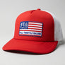 Full Throttle Sturgis American Flag Trucker Hat – Red, White & Blue