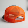 Full Throttle World’s Largest Biker Bar Trucker Hat – Charcoal & Orange