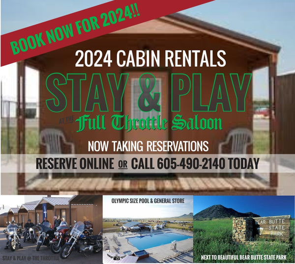 2024 Rally Cabin Reservation Full Throttle Saloon