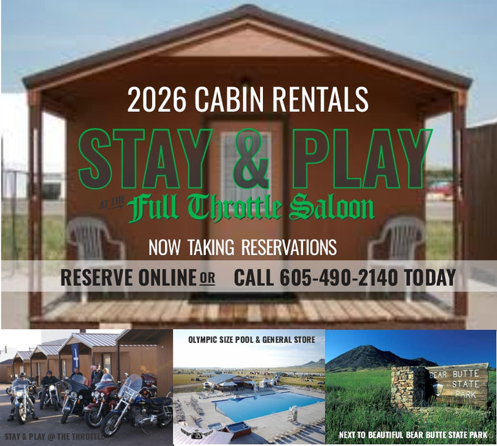 EARLY BIRD SPECIAL - 2026 Rally - Cabin Reservation
