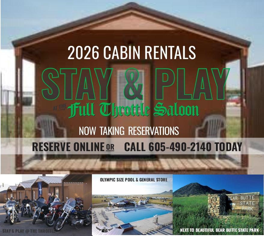 EARLY BIRD SPECIAL - 2026 Rally - Cabin Reservation