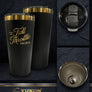 Full Throttle Sturgis 32 oz Double Pint Tumbler – Black & Gold