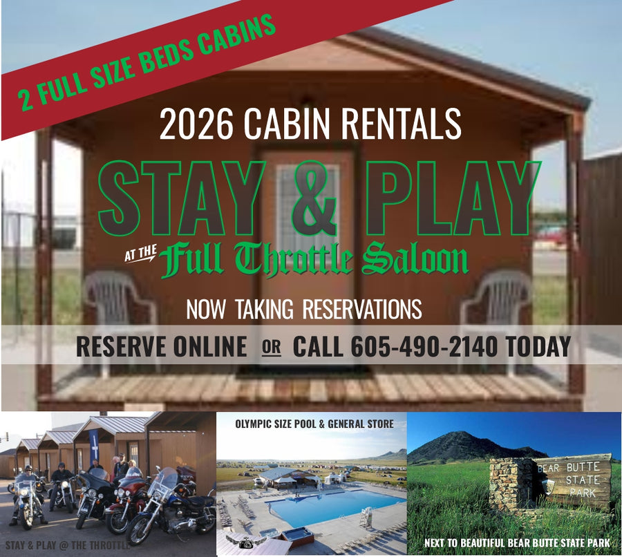 2026 Rally - Cabin Reservation - Two Full Size Beds