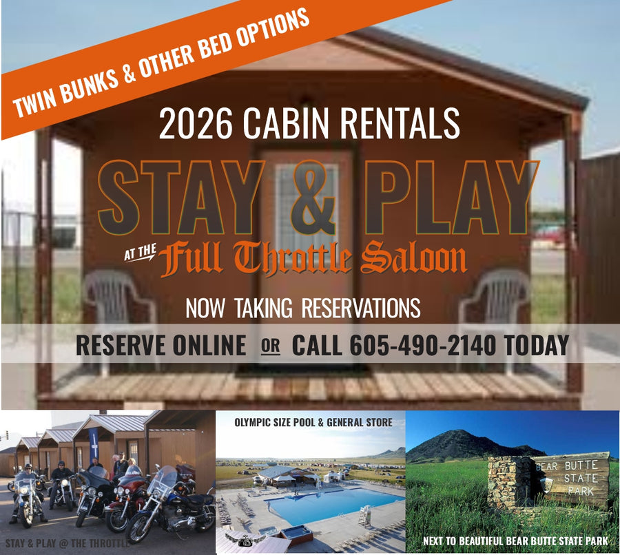 2026 Rally - Cabin Reservation - Bunk Beds & Other Options