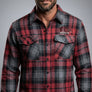 Full Throttle Rocker Plaid Flannel – Red, Gray & Black