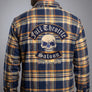Full Throttle Rocker Plaid Flannel – Navy, Gold & Cream