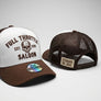 Full Throttle Rocker Trucker Hat – Cream & Brown