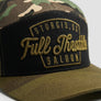 Full Throttle Camo Trucker Hat – Olive Green