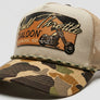 Full Throttle Motorcycle Camo Trucker Hat – Tan