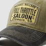 Full Throttle Vintage Canvas Cap – Olive & Charcoal