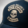 Full Throttle Rocker Trucker Hat – Navy & Tan