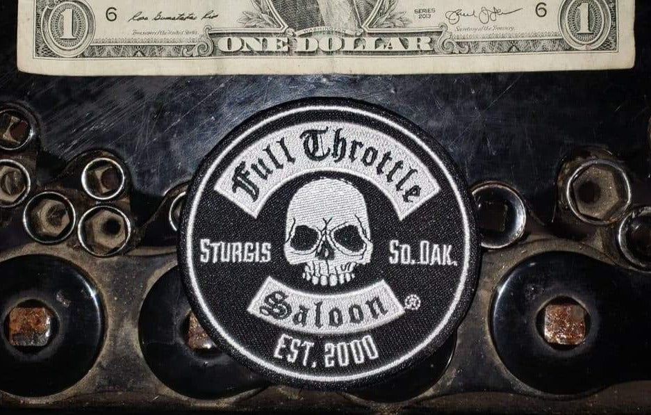 Patch 26 - FTS 3 in. New Logo Patch - Black – Full Throttle Saloon