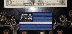 Patch 34 - Full Throttle Saloon 3.75 x 2 in Thin Green White Line Flag FTS patch