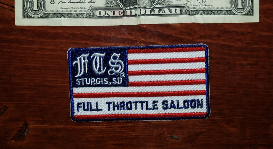 Patch 05 - Full Throttle Saloon 3.75 x 2 in Flag FTS patch