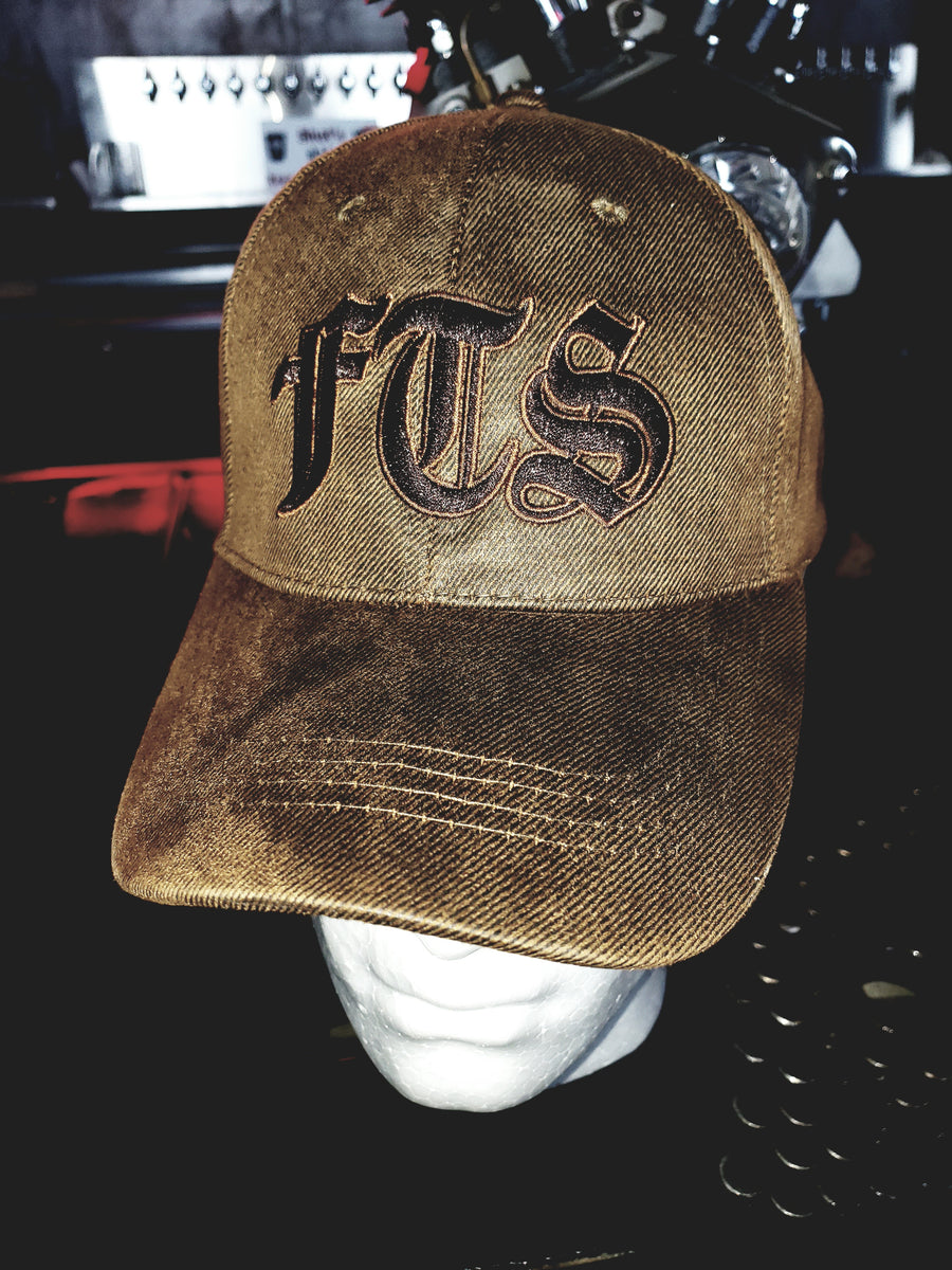 Cap - FTS brown "sealskin" velcro back cap